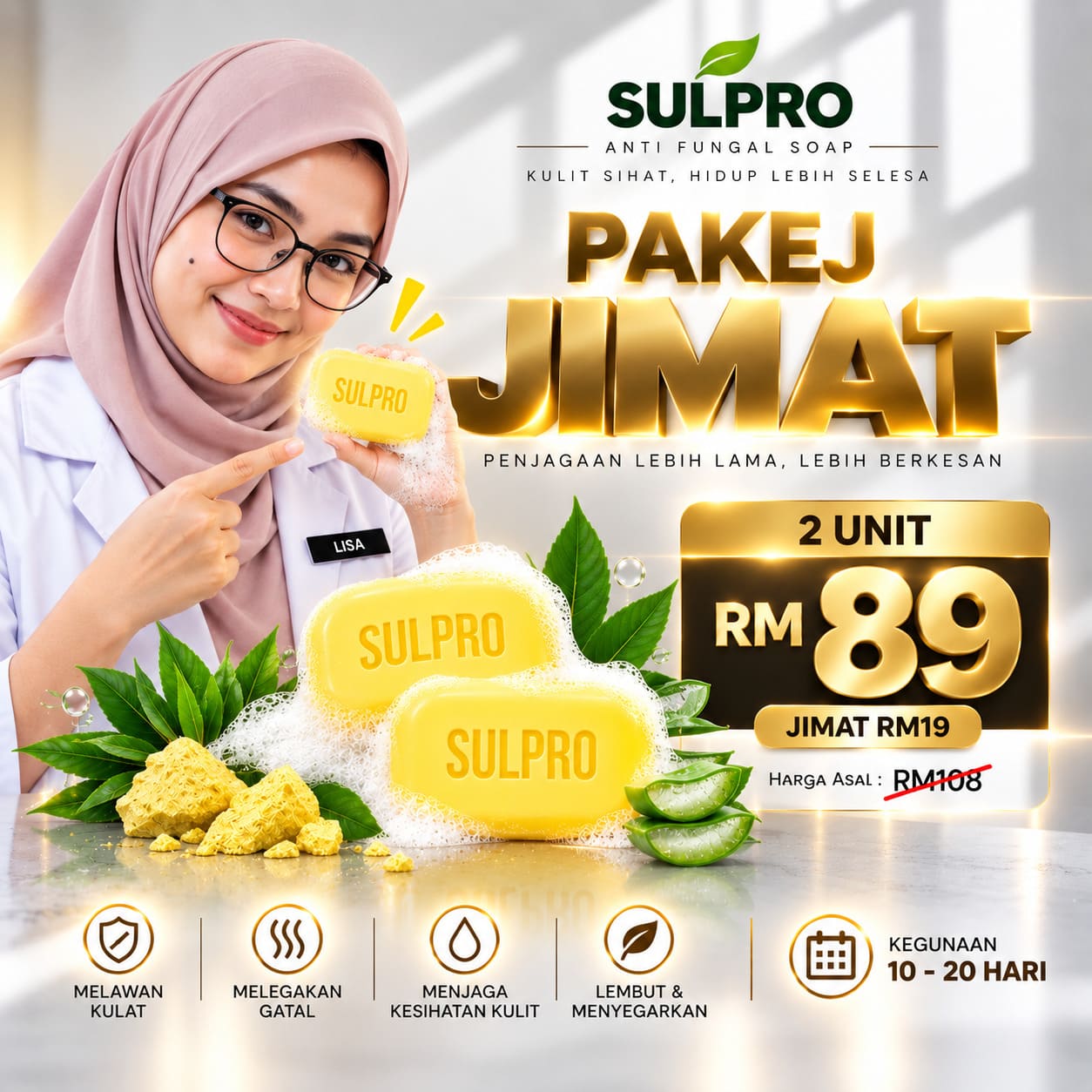 Poster Pakej Jimat SULPRO 2 unit RM89